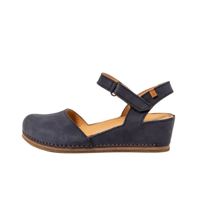 El Naturalista Picual Wedge Heel High Heels 5cm Women's Marine Blue-0
