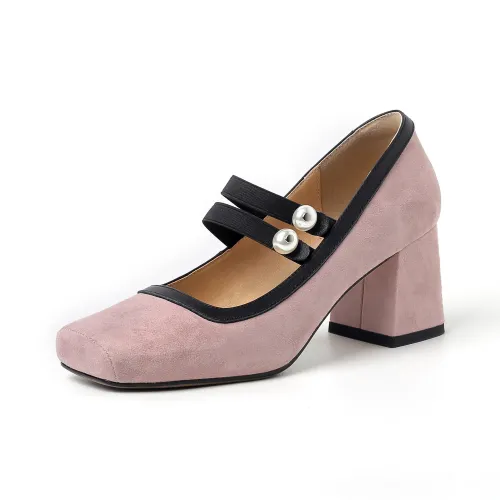 RAPHAEL SONA Block Heel High Heels 6.5cm Women's