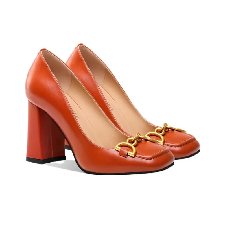 Princess & Isabel Chunky Heel High Heels 8.5cm Women's-3