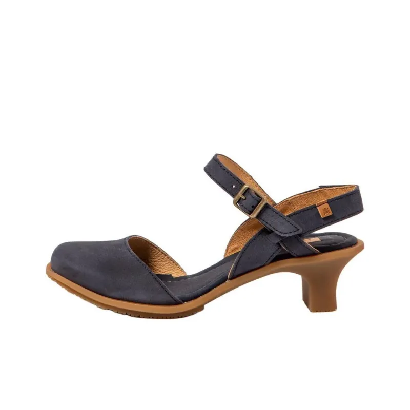 El Naturalista IGUSA Chunky Heel High Heels 5cm Women's Marine Blue-0