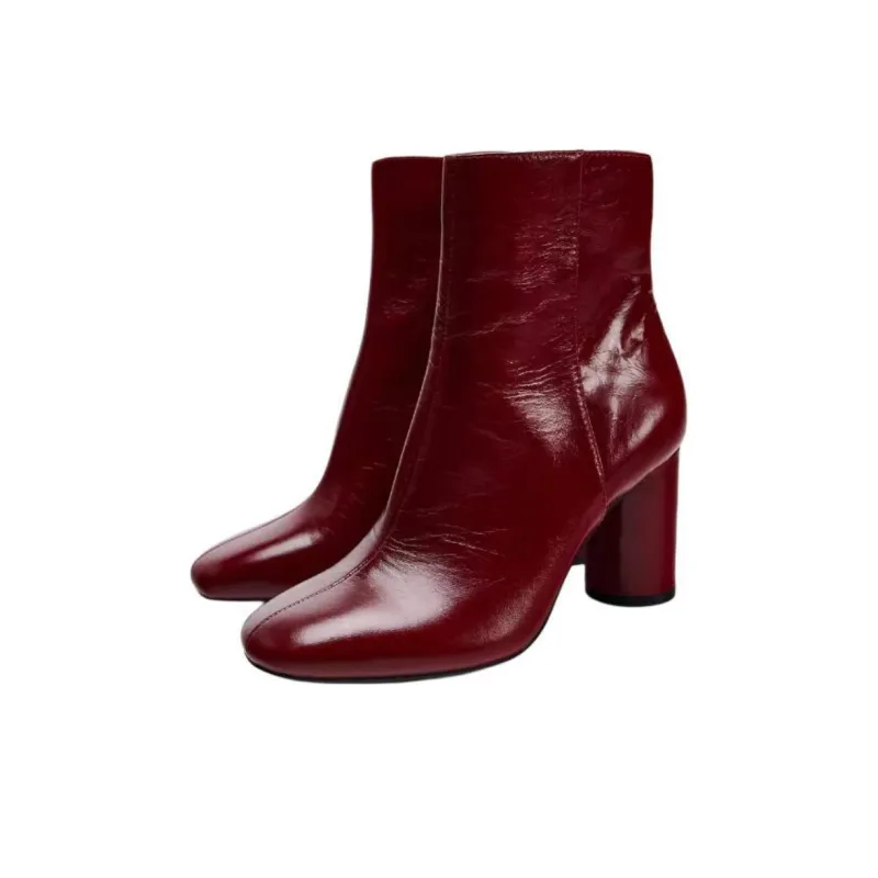 ZARA Ankle Boots 7.5cm Women's Red-2