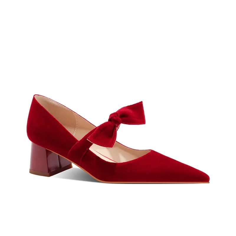 MEIAI Chunky Heel High Heels 6.5cm Women's-1