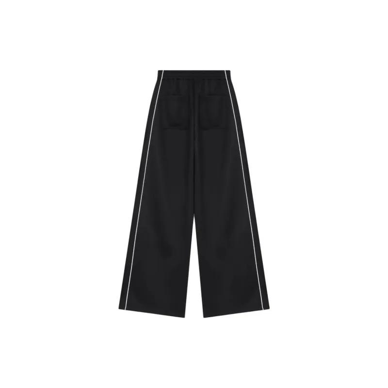 WE11DONE Elastic Cuff Casual Pants Women's Black-1