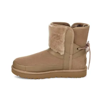 UGG Classic Leopard Lined Bow 'Brown' Women's