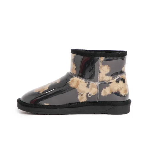 GRACEGIFT Warm Water-Resistant And Wear-Resistant Short Snow Boots Women's