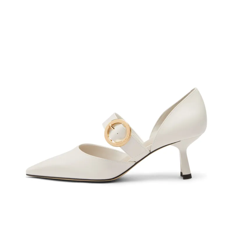 CHARLES&KEITH High Heels Women's White/Nude Flesh/Black-0