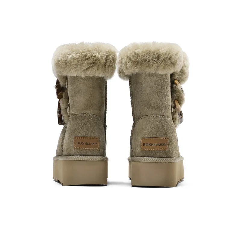 BOSSSUNWEN Snow Boots Women's-9