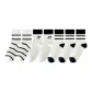 2 White Pinstripe+2 White Heart+3 White Double Stripe