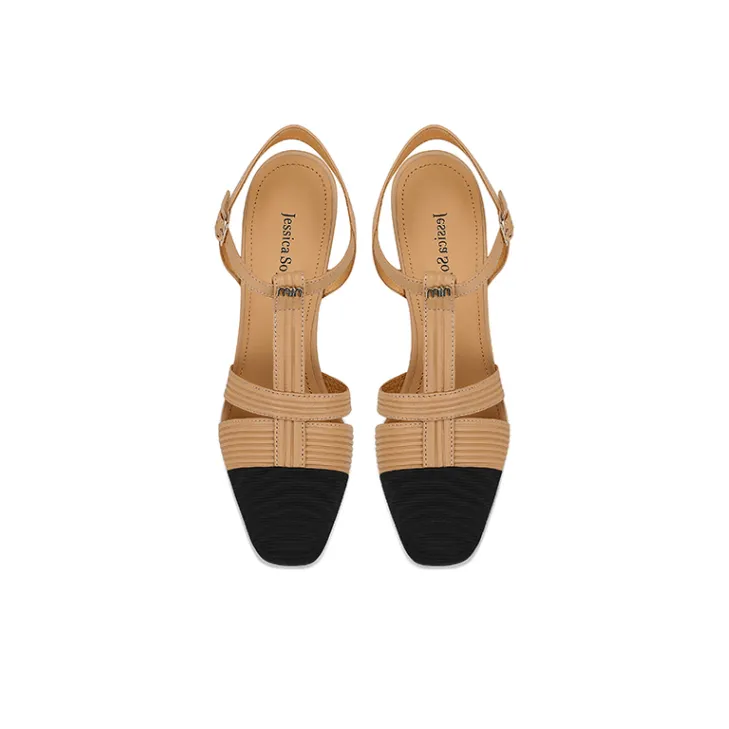 JESSICA SOPHIA Chunky Heel High Heels 5.5cm Women's-6