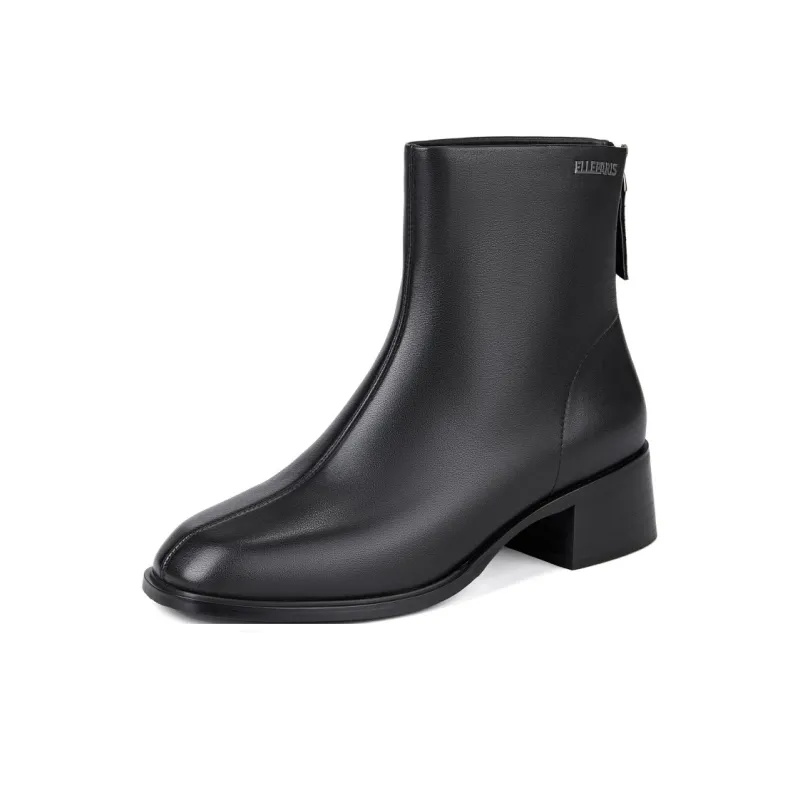 ELLE Ankle Boots 4.6cm Women's Black-0