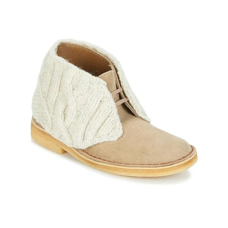Clarks Ankle Boots Women's Ecru-3