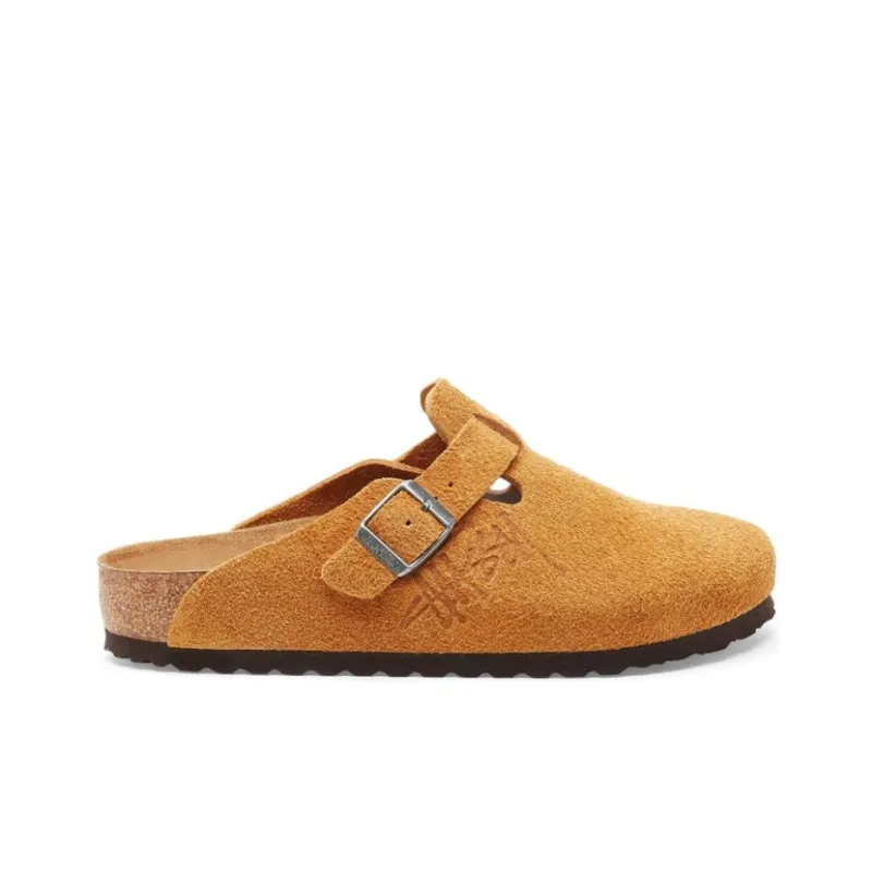 Birkenstock Boston Clog Stussy Caramel 2021-1