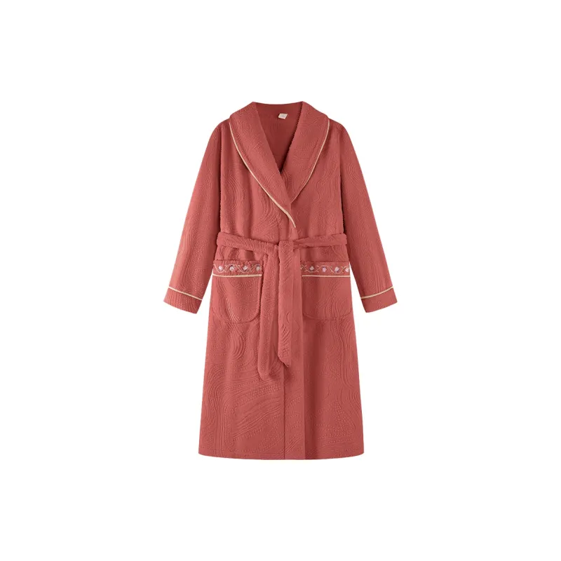 UAVAE Women's Bath Robes-18