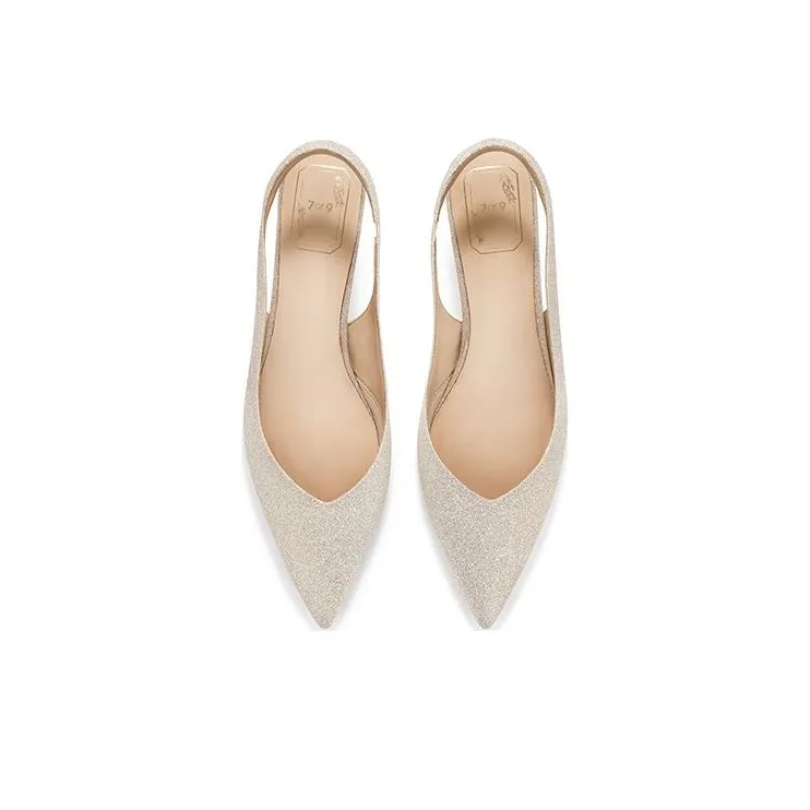 7or9 Baby's Breath High Heels 5cm Women's Light Gold-3
