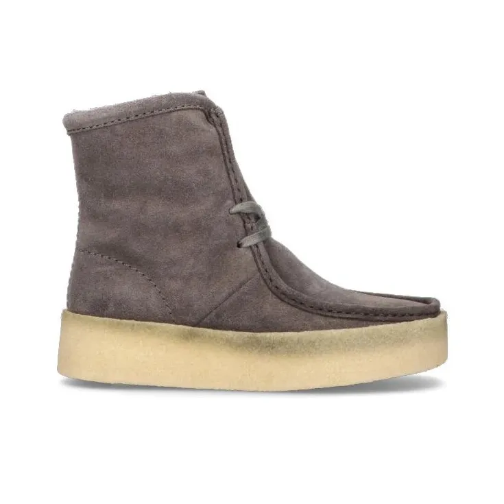 Clarks Originals Wallabee Cup Hi Grey Women's-1