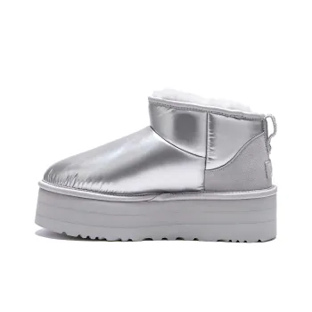 UGG Ultra Mini Platform Hi Shine Boot Silver Women's