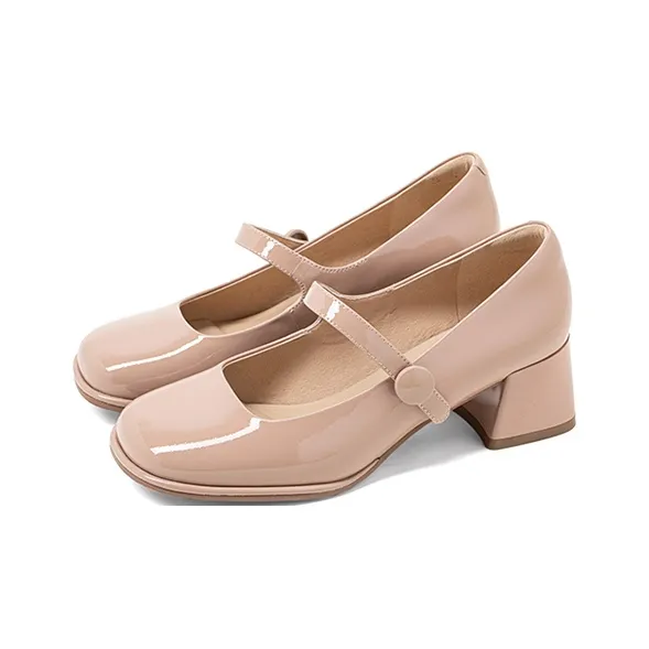 COMELY High Heels Women's Coffee/Pink/Ecru-1