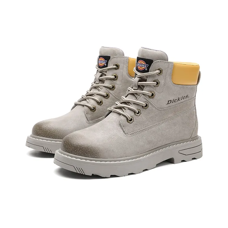 Dickies Short Martin Boot Women's Gray Yellow-3