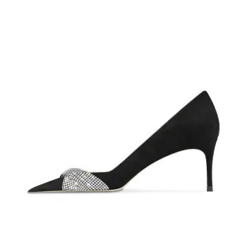 Ganxiaojie Slim Heel High Heels Women's Black