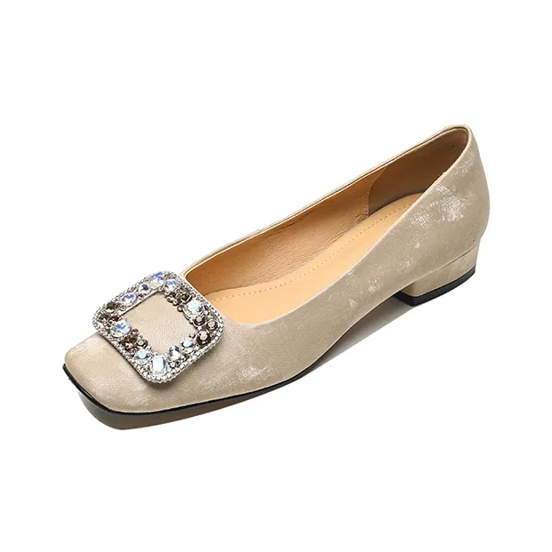 Bai Shiting Chunky Heel High Heels 3cm Women's-5
