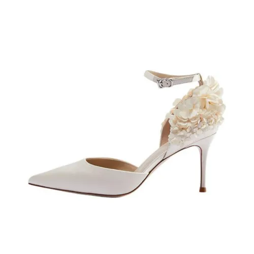 73Hours Slim Heel High Heels 8cm Women's Ecru