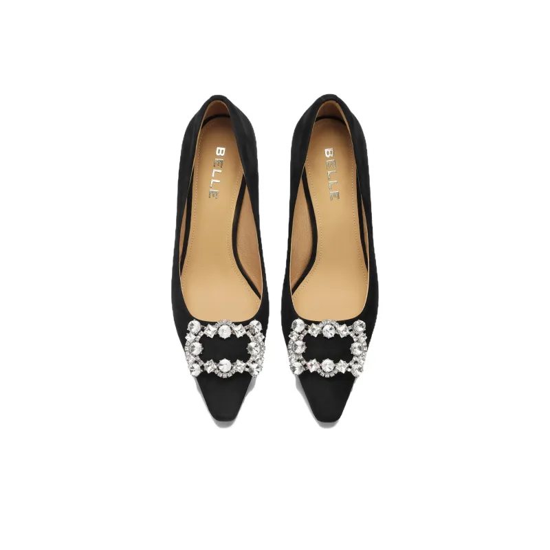 BELLE High Heels Women's Black/Brown-6