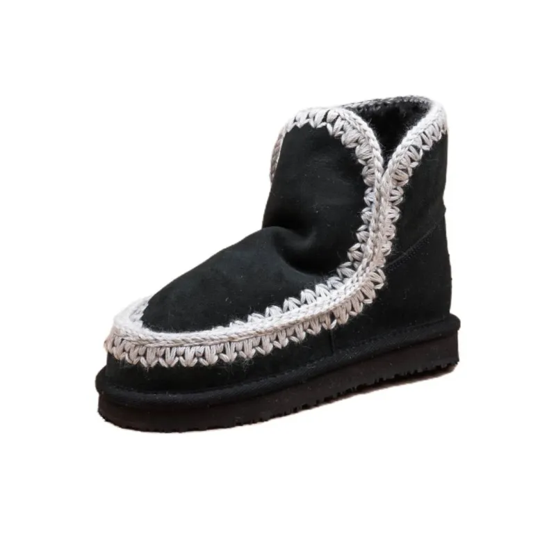 K.D.KENAZ Short Snow Boots Women's Black-2