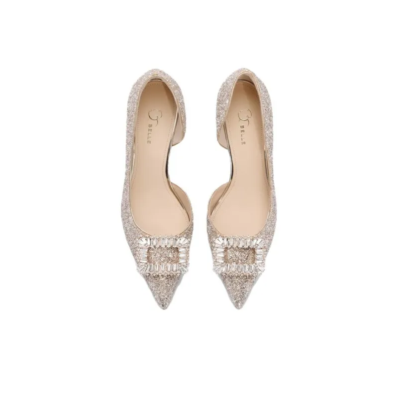 BELLE Chunky Heel High Heels 8CM Women's-4