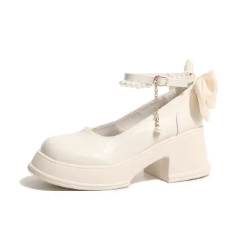 LIANGHUO Chunky Heel High Heels Women's