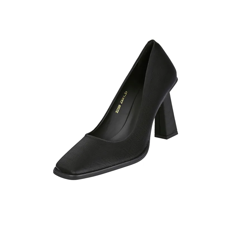 TATBTC Block Heel High Heels 8cm Women's-6
