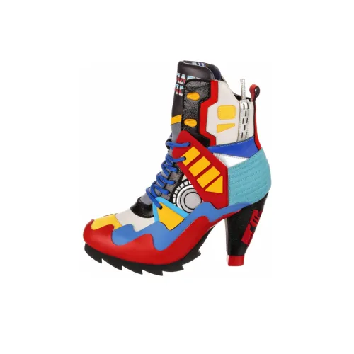 IRREGULAR CHOICE 하이힐 화이트 레드 블루 여성