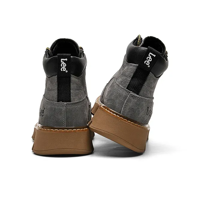 Lee Ankle Boots Men Dark Gray, Earth Yellow-3