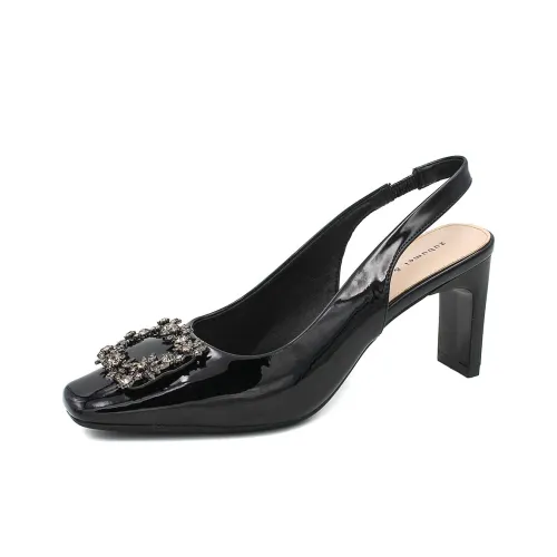 Zubumei Chunky Heel High Heels 7.5cm Women's