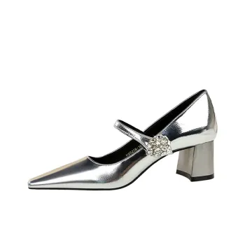 BIGTREE High Heels Women's Silver/Gold/Black/Champagne