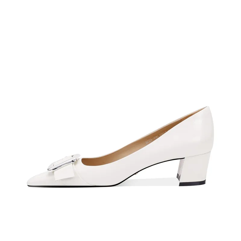 Shesrim Chunky Heel High Heels 4.5cm Women's-4