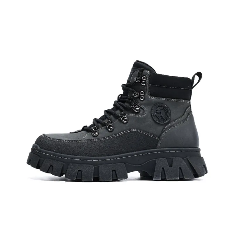FAIRWHALE Martin Boots Unisex Black-5