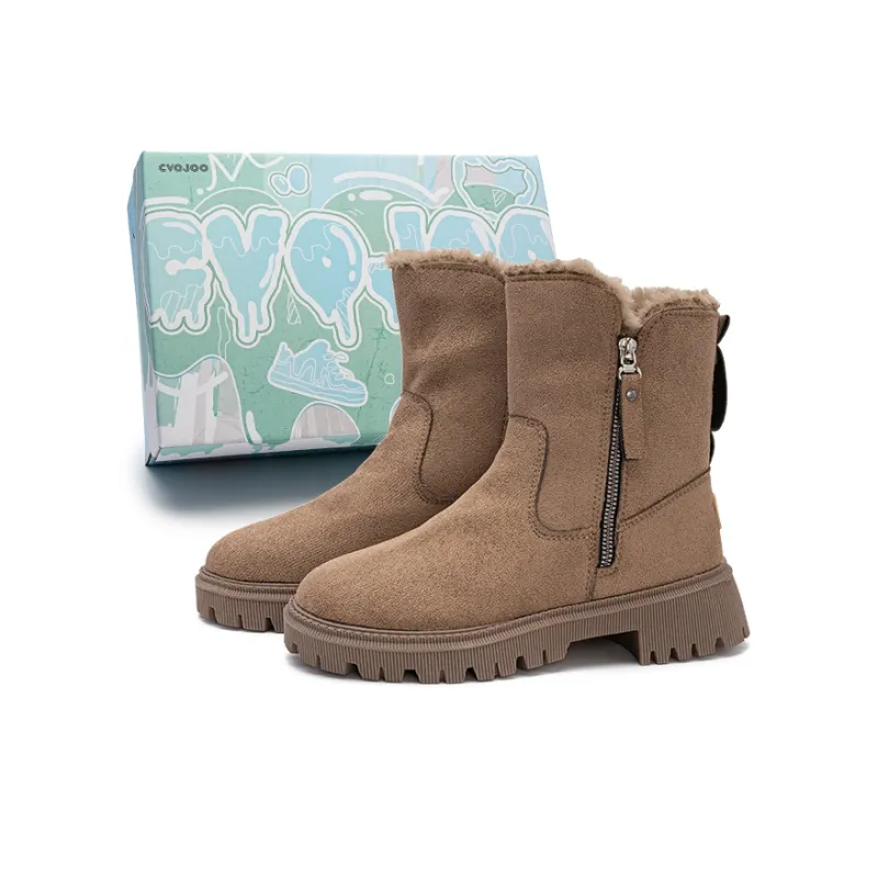 CVOJOO Warm Short Snow Boots Women's-0