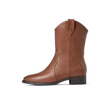 JOSINY Ankle Boots 3.5cm Women's Red Brown