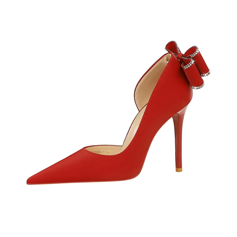 QITUMAUL Slim Heel High Heels 10.5cm Women's-7