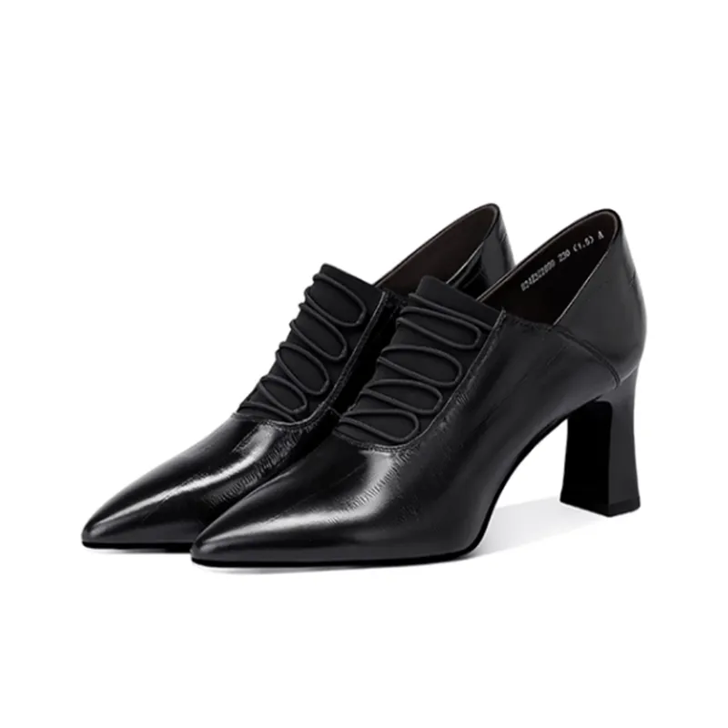 JESSICA SOPHIA Chunky Heel High Heels 6.5cm Women's-4