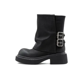 Little Sue Niche Design Cool Hot Girl Western Cowboy Boots Ankle Boots Women's