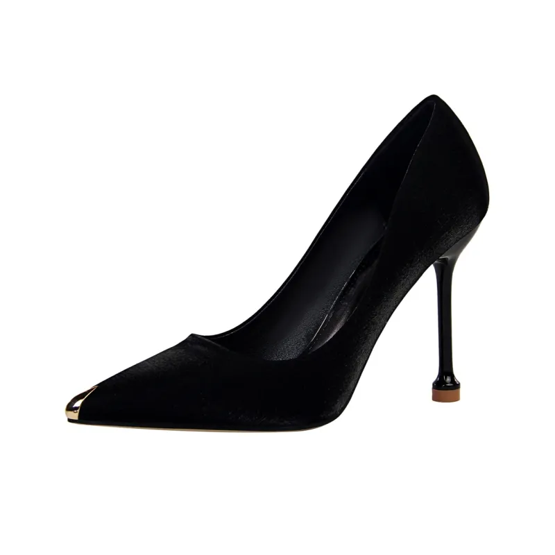 QITUMAUL Slim Heel High Heels 10.5cm Women's-1