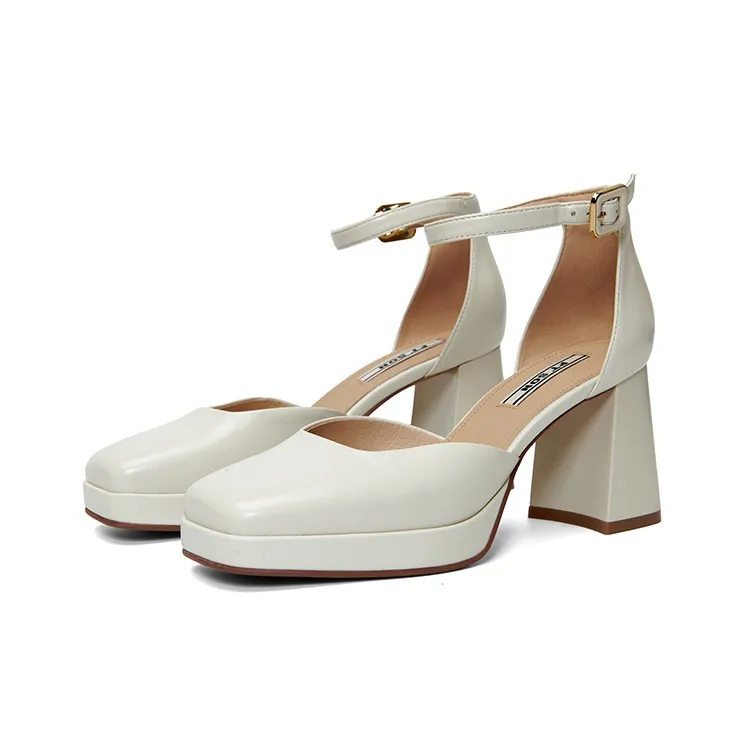 PT'SON Chunky Heel High Heels Women's-2
