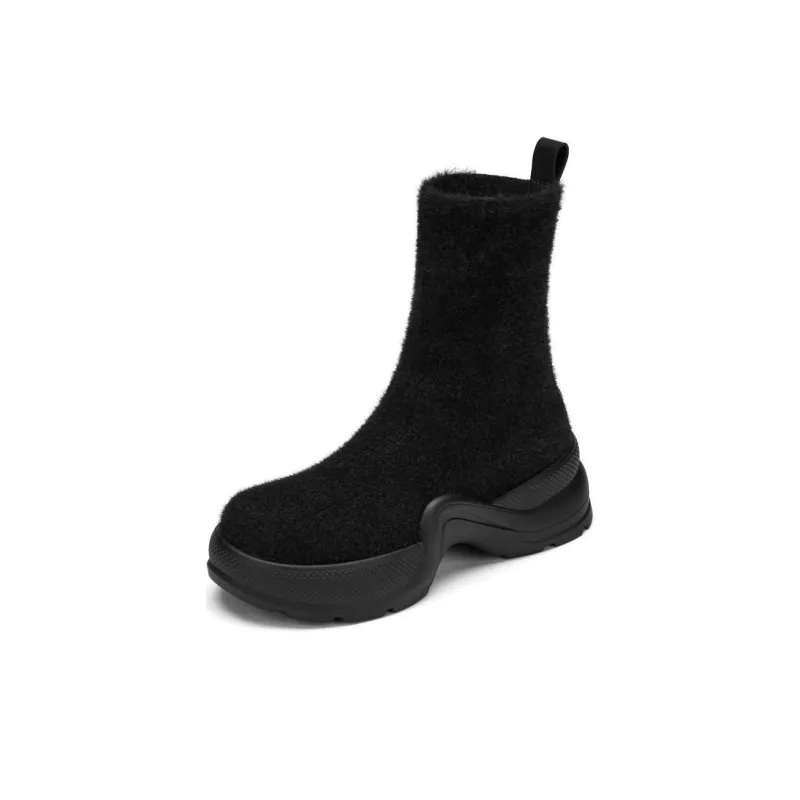 73Hours Cat Lady Ankle Boots 3.5cm Women's Black-1
