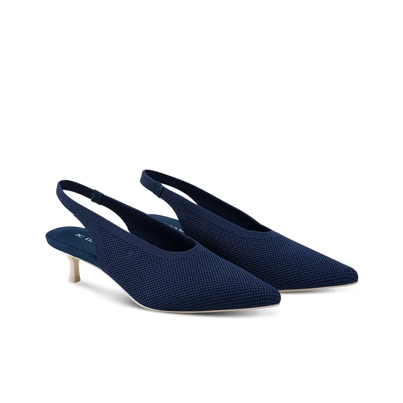 JC DAMO Flared Heel High Heels Women's-13