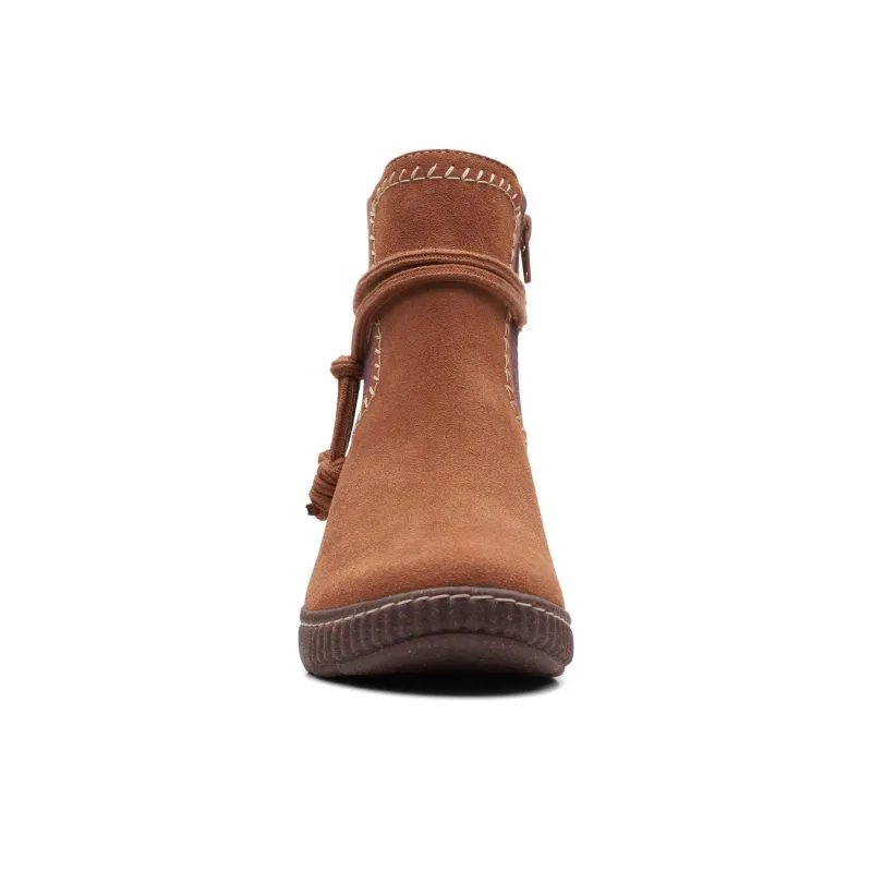 Clarks Caroline Lily Ankle Boots 3cm Women's Brown-4