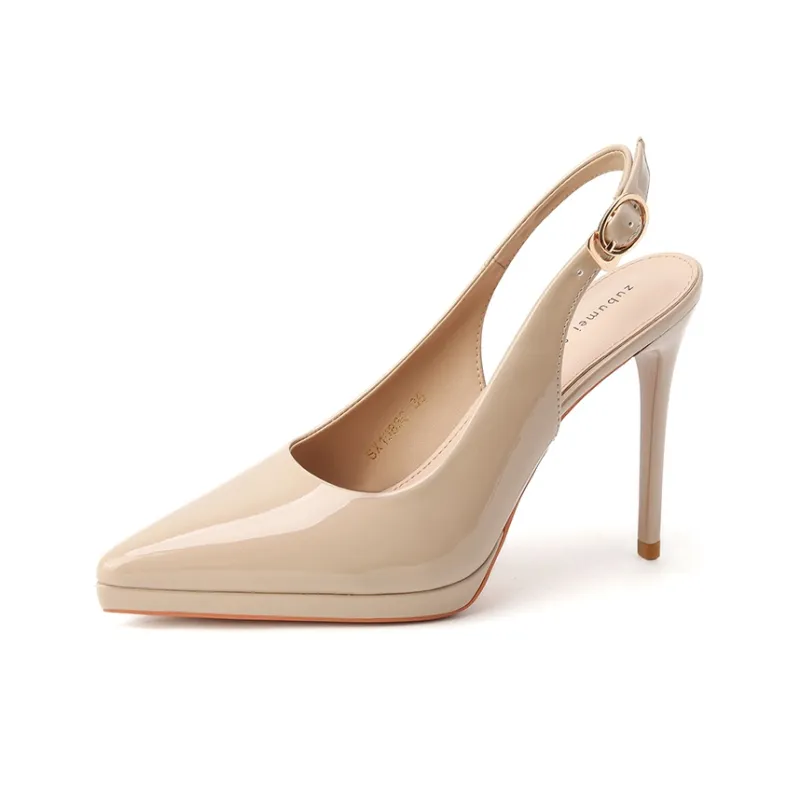 Zubumei Slim Heel High Heels 10.5cm Women's-16
