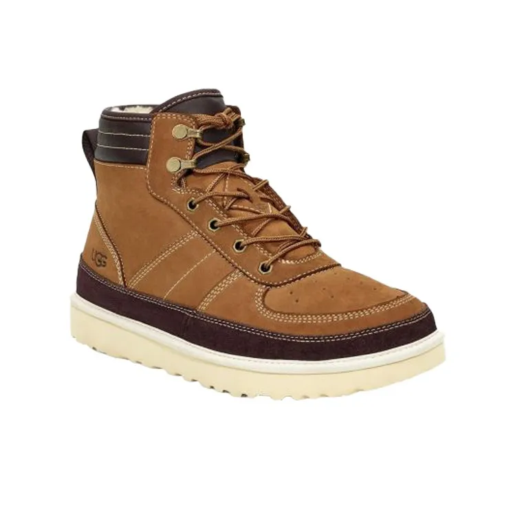 UGG Highland High Top Lacing Fleece Lined Brown-2