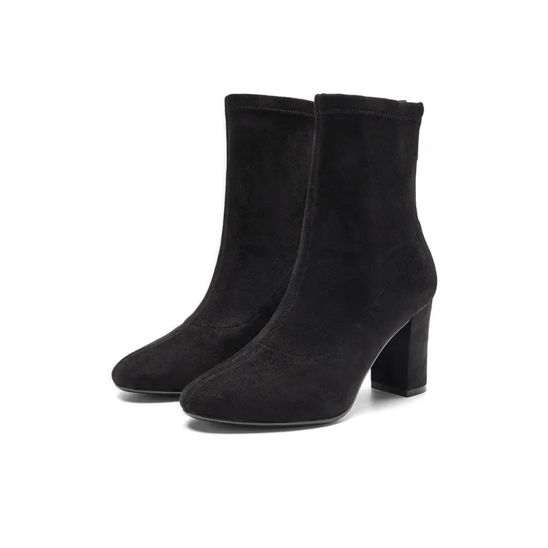NINE WEST Ankle Boots 8cm Women's Black-2