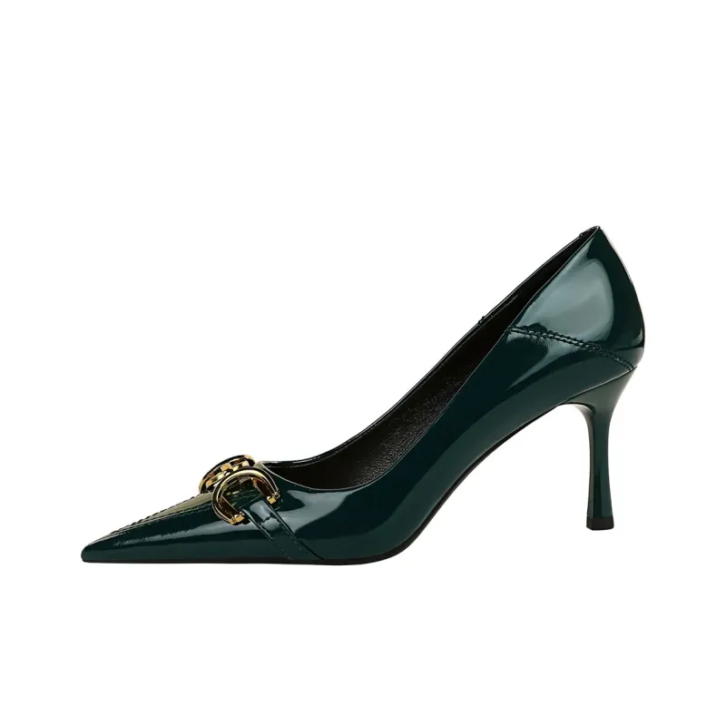 QITUMAUL Slim Heel High Heels Women's-9